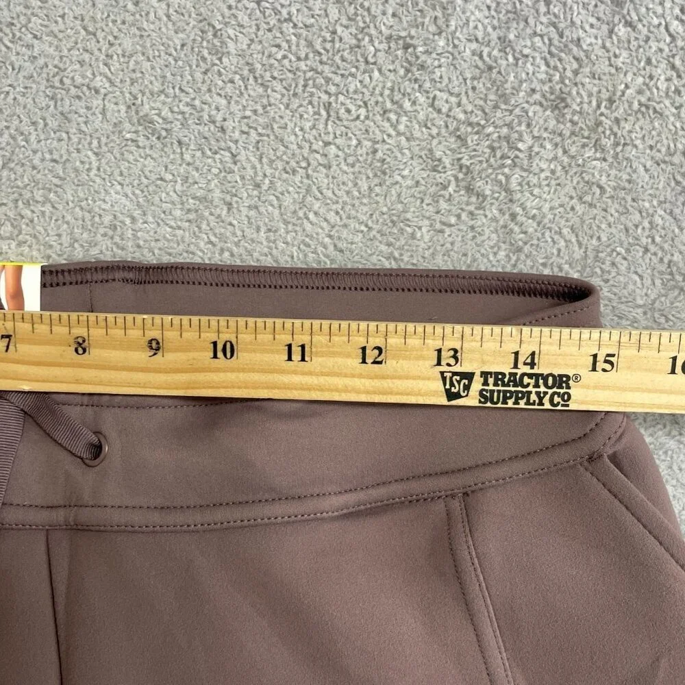 32 Degrees Heat Women's S Jogger Pants With Zippered Pocket Brown M0700